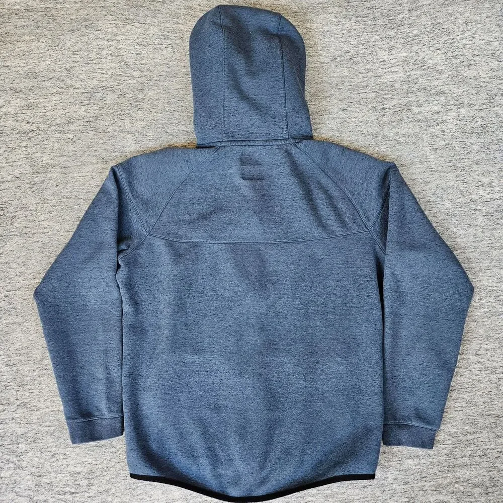 Nike Tech Fleece Jacket Men's Large Blue Hooded Windrunner Full Zip 545277-460